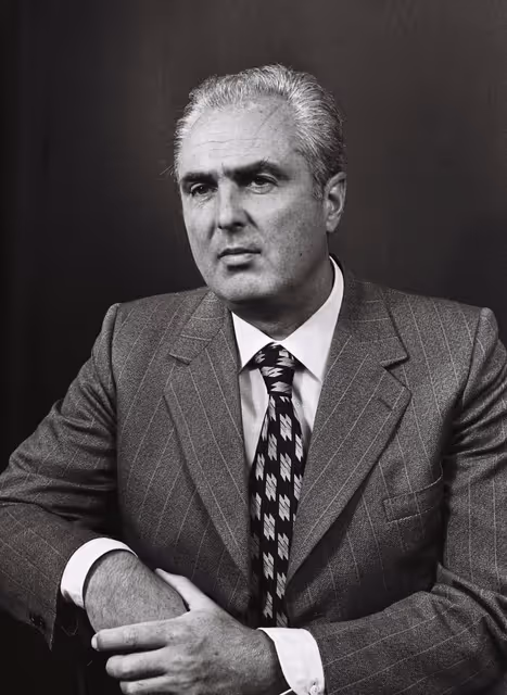 Fotagrafa 4: Portrait of the MEP Ansemo GOUTHIER in September 1979.