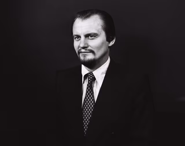 Fotagrafa 13: Portrait of the MEP Gero PFENNIG in September 1979.