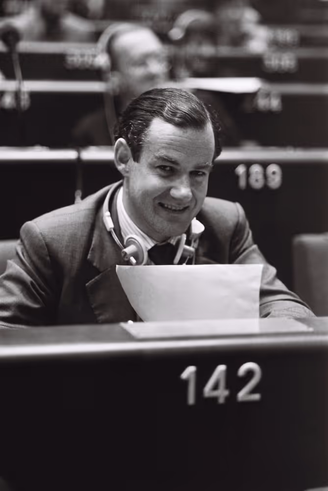 The MEP Ian DALZIEL during a session in September 1979.