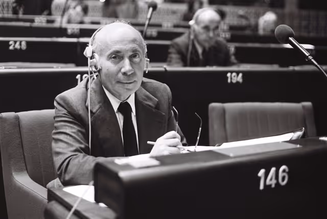 Suriet 18: The MEP Henri-Guy CAILLAVET during a session in September 1979.
