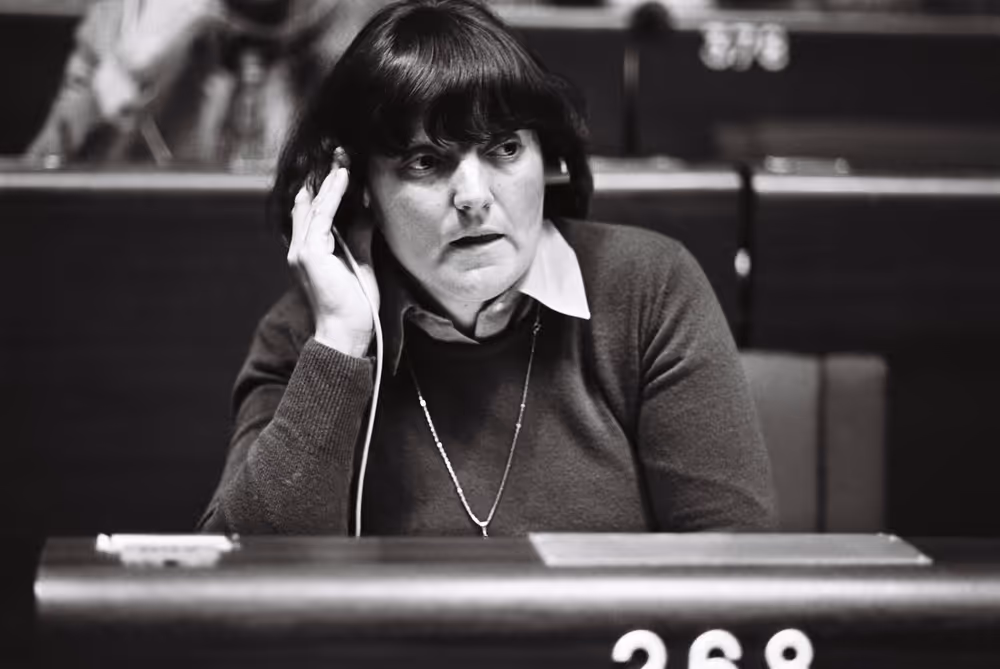 The MEP Jacqueline HOFFMANN during a session in September 1979.