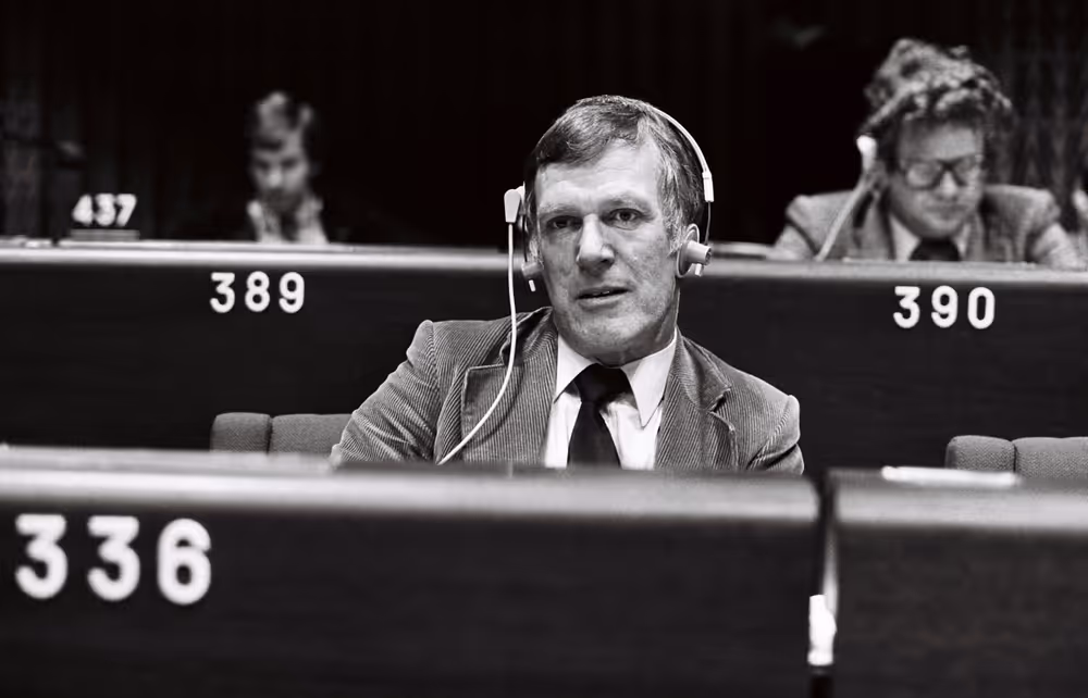 The MEP John O'CONNELL during a session in Strasbourg in September 1979.