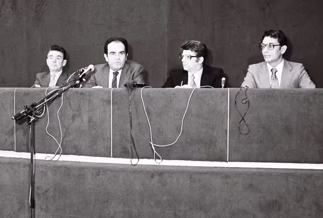 Fotografija 8: GUE-NGL meeting during a session in Strasbourg in September 1979.