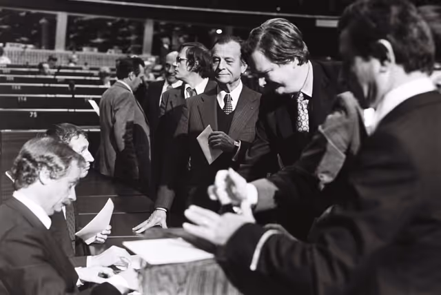 Fotografija 23: Plenary session in Strasbourg in September 1979.