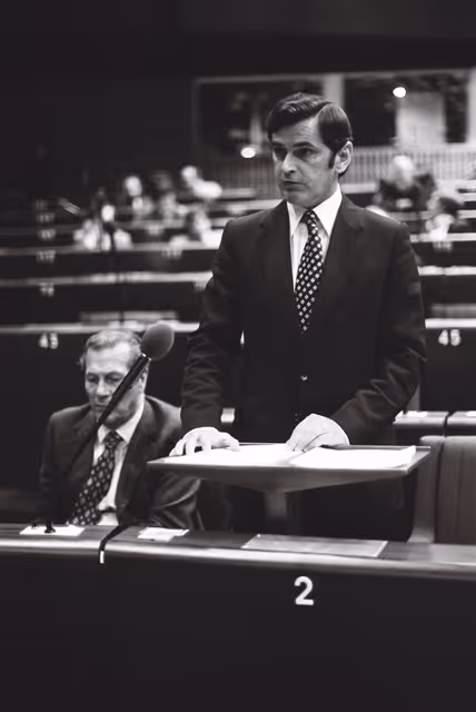 Fotografija 12: Irish Presidency  during a session in Strasbourg in September 1979.