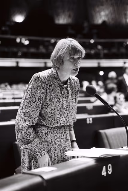 Fotografija 43: The MEP Ann CLWYD during a session in Strasbourg in September 1979.