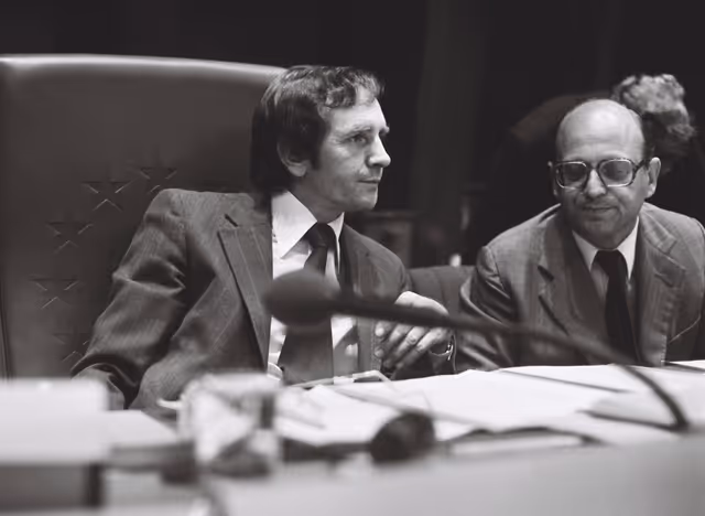 Fotografija 36: The European Parliament Vice President Allan R. ROGERS during a session in Strasbourg in September 1979.