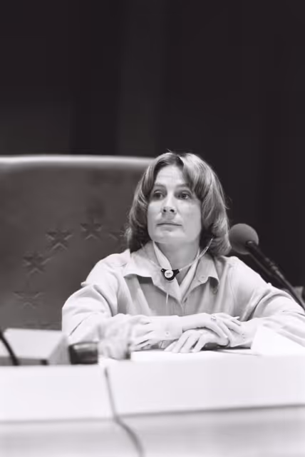 Fotó 42: The European Parliament Vice President Danielle DE MARCH during a session in Strasbourg in October 1979.