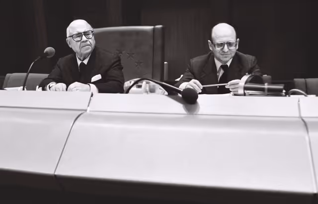 Fotó 19: The European Parliament Vice President Guido GONELLA during a session in Strasbourg in October 1979.