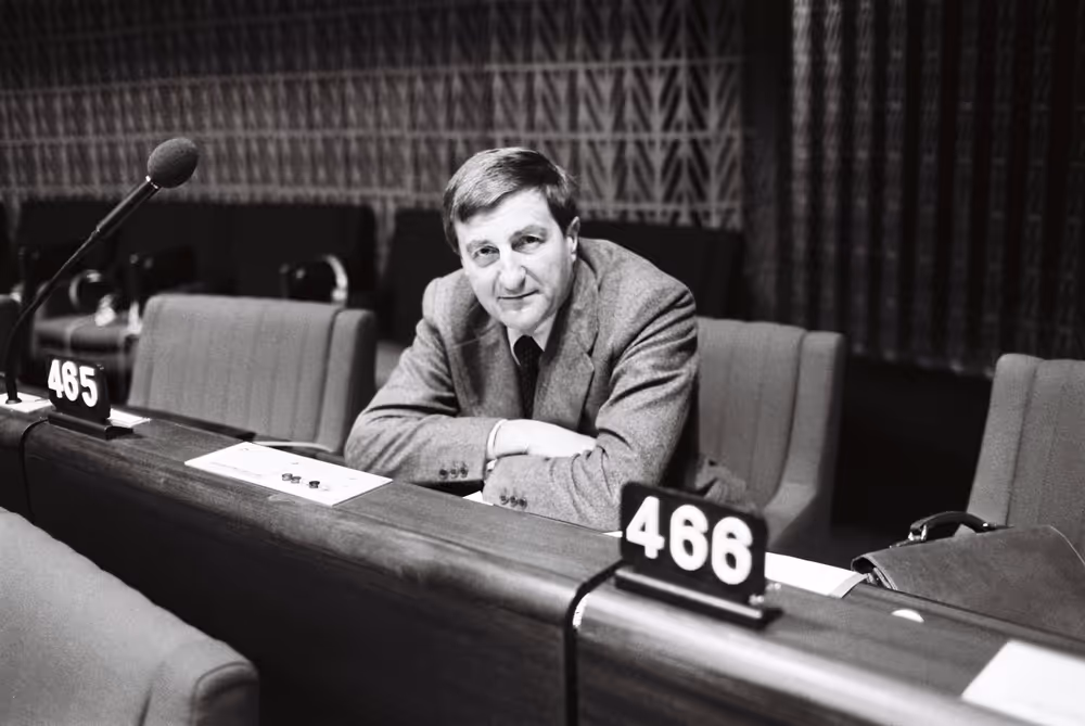 The MEP Alain Y.M. GILLOT during a session in Strasbourg in October 1979.