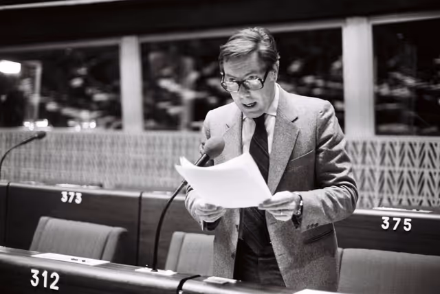 Fotó 36: The MEP Sergio PININFINA during a session in Strasbourg in October 1979.
