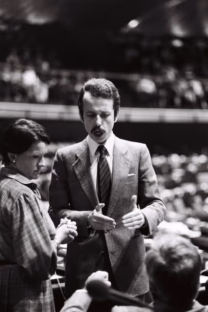 The MEP Marc FISCHBACH during a plenary session in Strasbourg in January 1980