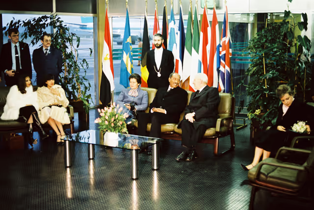 Valokuva 34: Official visit of President of Egypt, to the European Parliament in Luxembourg