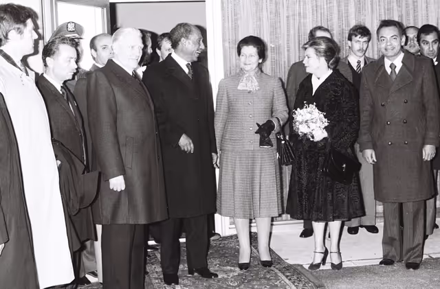 Photo 14: Official Visit of Anouar EL-SADATE, President of Egypt