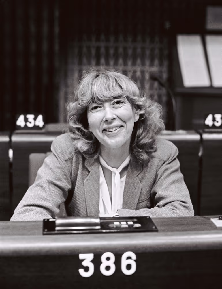 The MEP Heinke SALISCH during a session in Strasbourg in May 1981.