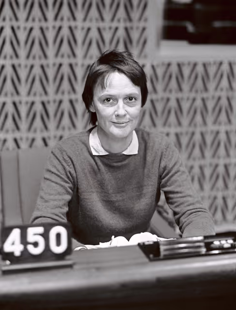 Fotografia 25: The MEP Else HAMMERICH during a session in Strasbourg in May 1981.