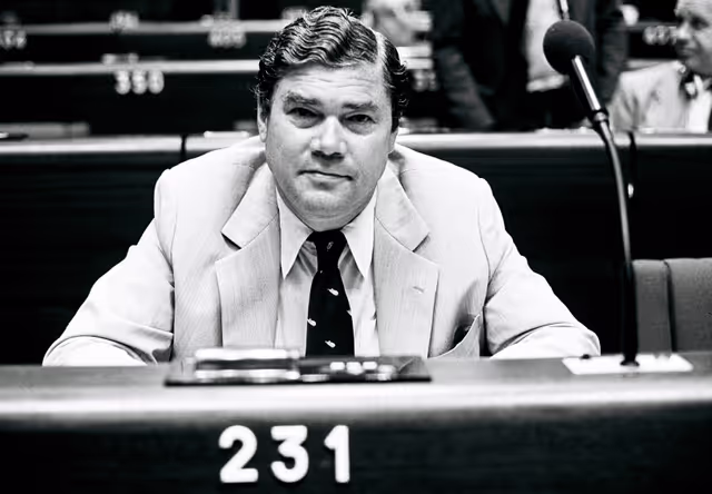 Nuotrauka 45: The MEP James JANSSEN VAN RAAY during a session in Strasbourg on June 1981.
