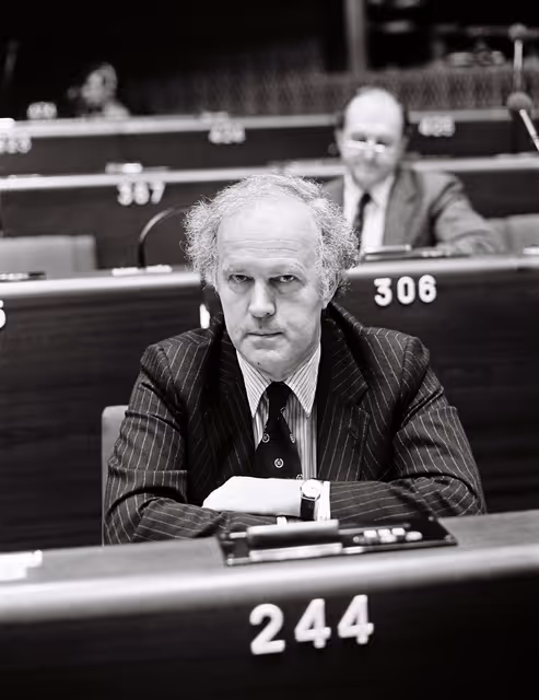 Nuotrauka 47: The MEP James MOORHOUSE during a session in Strasbourg in June 1981.