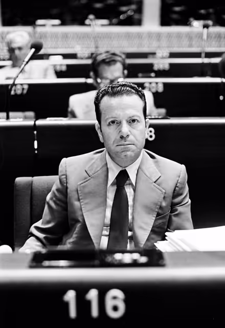 Nuotrauka 18: The MEP Domenico CERAVOLO during a session in Strasbourg on June 1981.