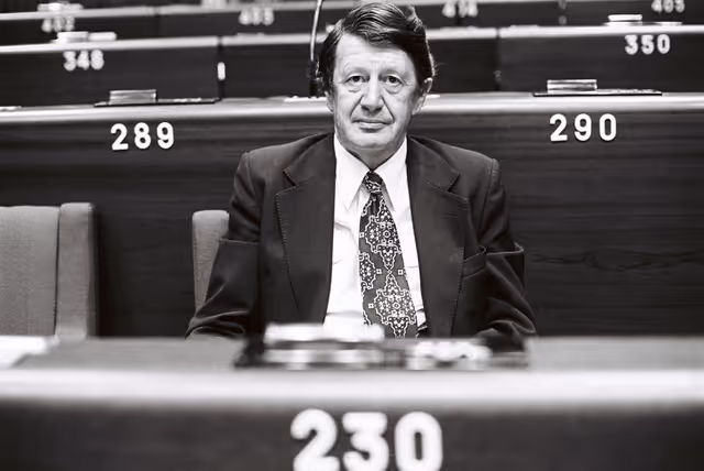 Nuotrauka 24: The MEP Erhard JAKOBSEN during a session in Strasbourg on June 1981.