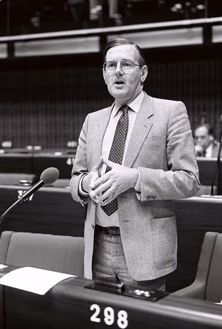 Nuotrauka 42: The MEP Harry A.C.M. NOTENBOOM during a session in Strasbourg in June 1981.