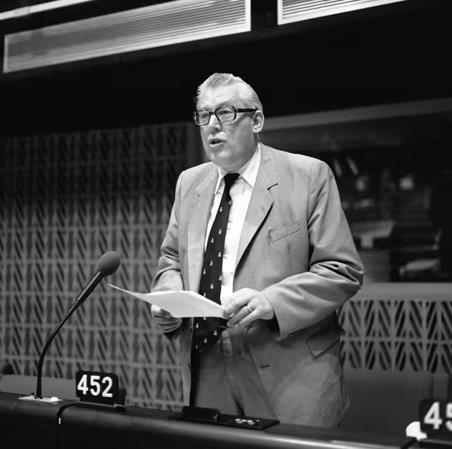Nuotrauka 44: The MEP Ian R.K. PAISLEY during a session in Strasbourg in June 1981.