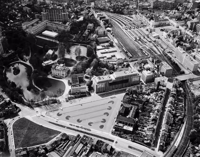 Billede 7: Aerial view of the European Parliament Headquarters in Brussels.