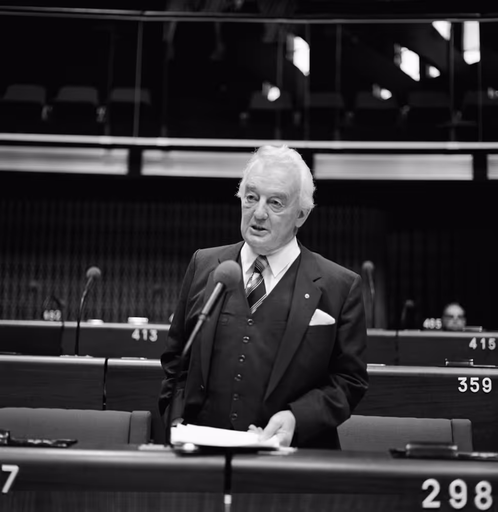 The MEP Victor J.J. MICHEL during a session in Strasbourg in November 1981.