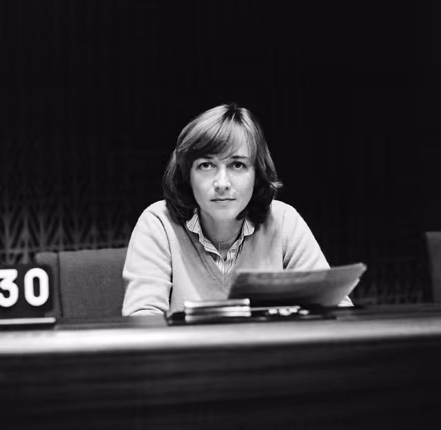 Снимка 19: The MEP Beate WEBER during a session in Strasbourg in November 1981.