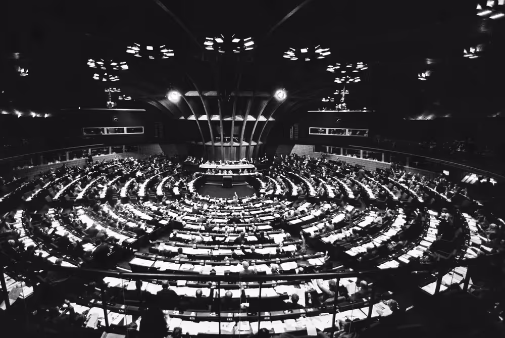 Plenary session at Strasbourg in february 1984