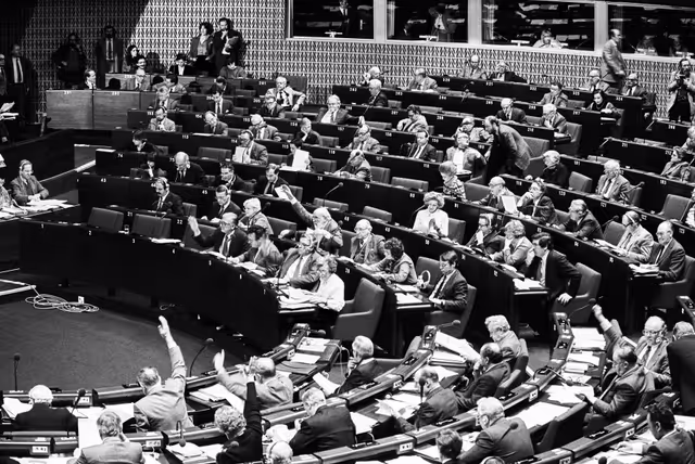 Photo 17: Plenary session at Strasbourg in february 1984