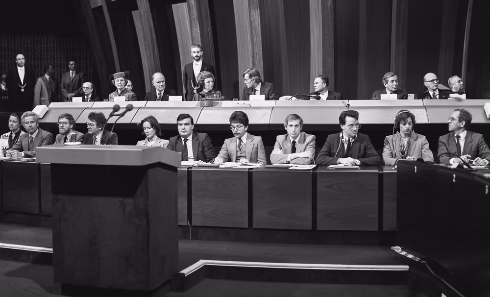 Queen Beatrix of the Netherlands makes an official visit to the EP in Strasbourg