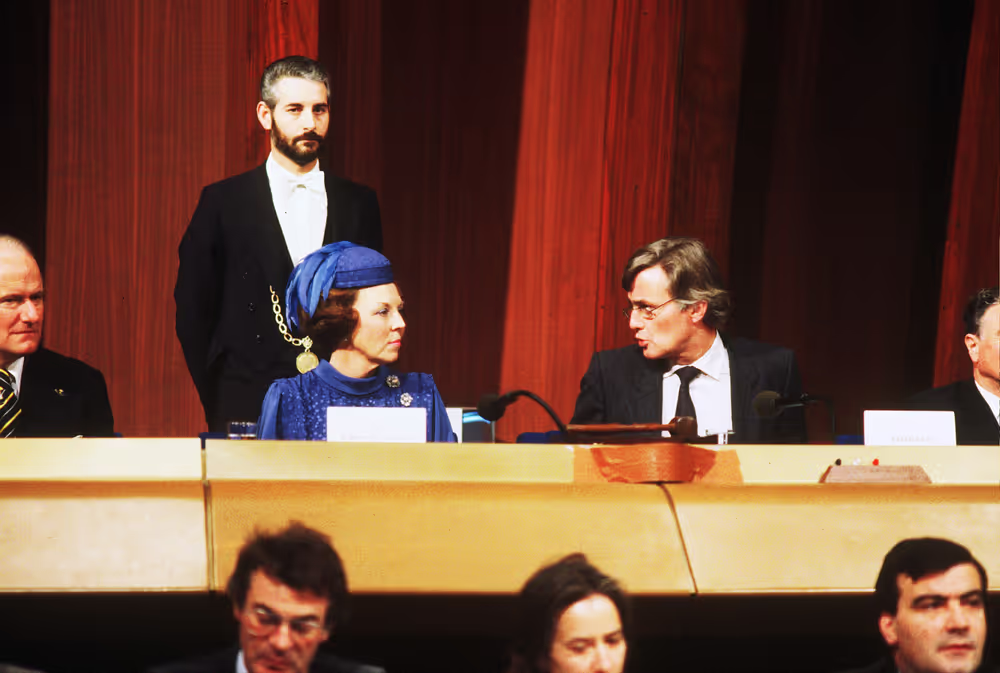 Queen Beatrix of the Netherlands makes an official visit to the EP in Strasbourg