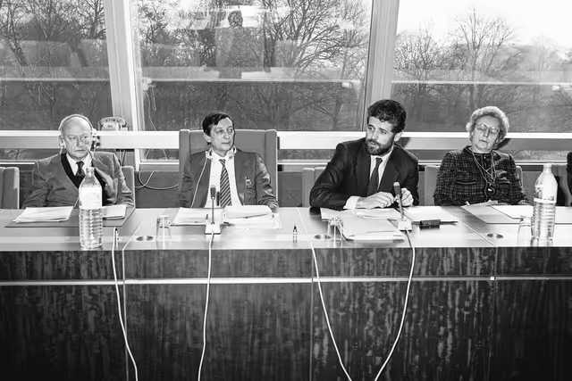 Fotografija 11: Meeting at the European Parliament in Strasbourg in March 1984.