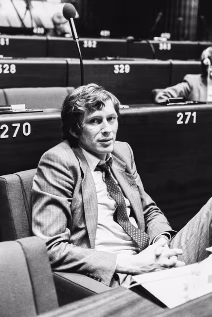 Снимка 37: MEP Fritz GAUTIER during a session in Strasbourg in March 1984.