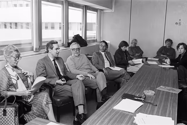Fotografija 9: Meeting at the European Parliament in Strasbourg in March 1984.