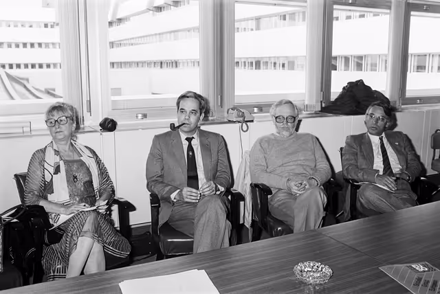 Fotografija 10: Meeting at the European Parliament in Strasbourg in March 1984.