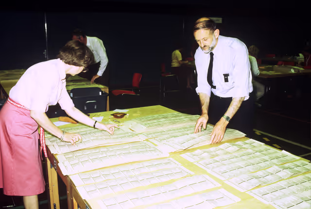 Fotogrāfija 1: European election in Denmark - June 1984
