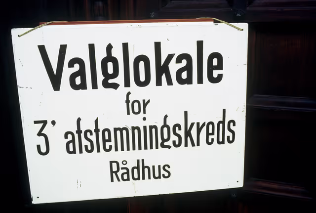 Fotogrāfija 16: European election in Denmark - June 1984