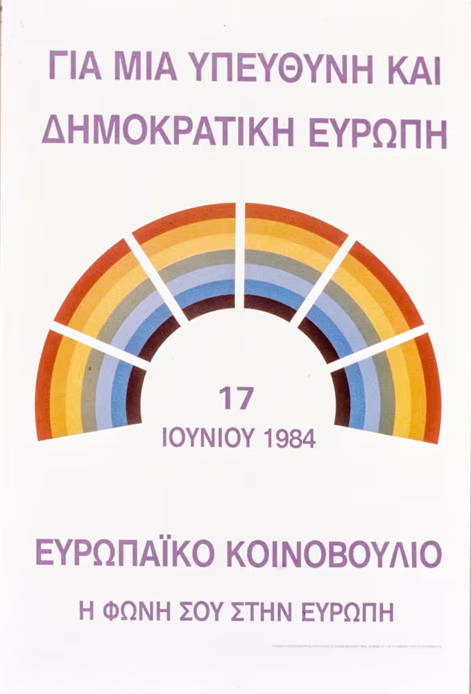 Propaganda posters for the European election of June 17, 1984