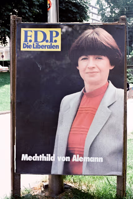 Political posters for the European elections of june 1984