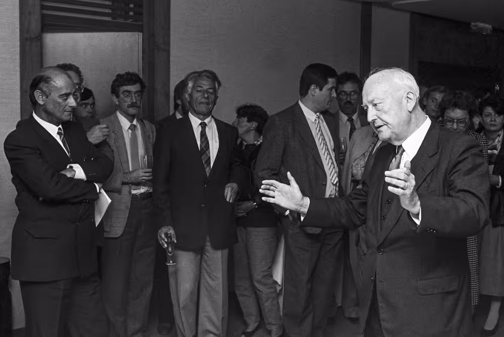 Reception in the presence of EP President, Pierre PFLIMLIN