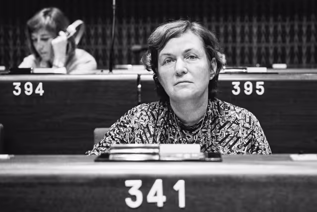 Fotografia 13: MEP Barbara SIMONS during a session in Strasbourg.