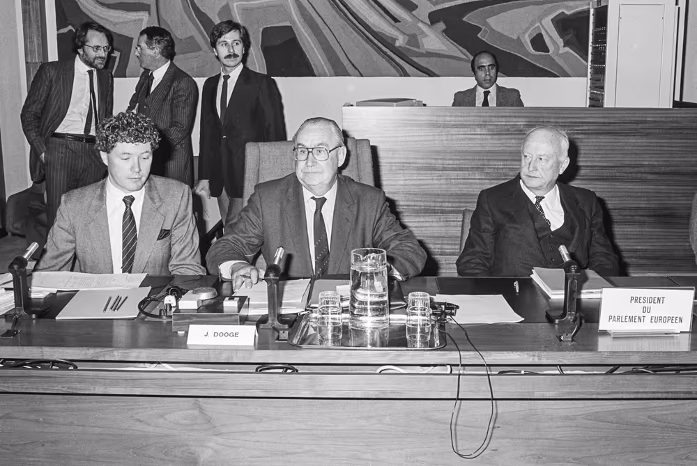 Meeting at the Egmont Palace (Palais d'Egmont) in Brussels