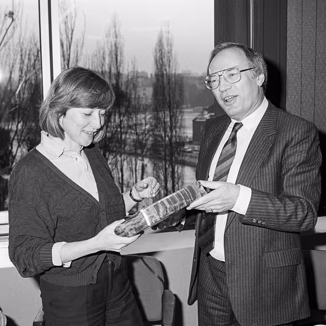 Billede 38: Meeting at the Europan Parliament in Strasbourg in February 1985