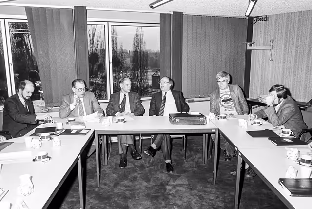 Billede 34: Meeting at the Europan Parliament in Strasbourg in February 1985