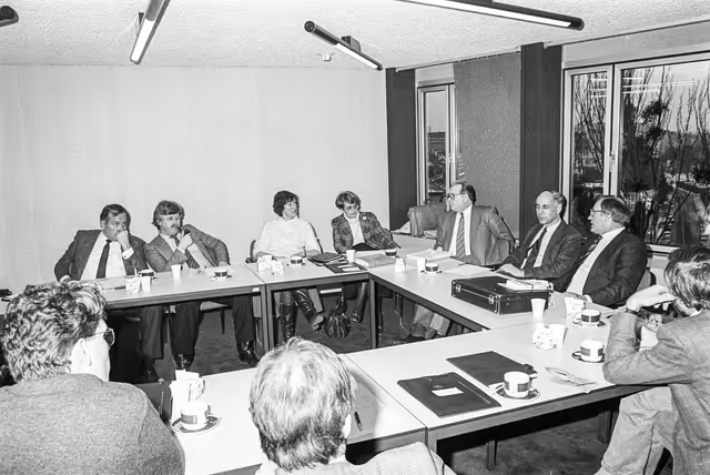 Billede 40: Meeting at the Europan Parliament in Strasbourg in February 1985