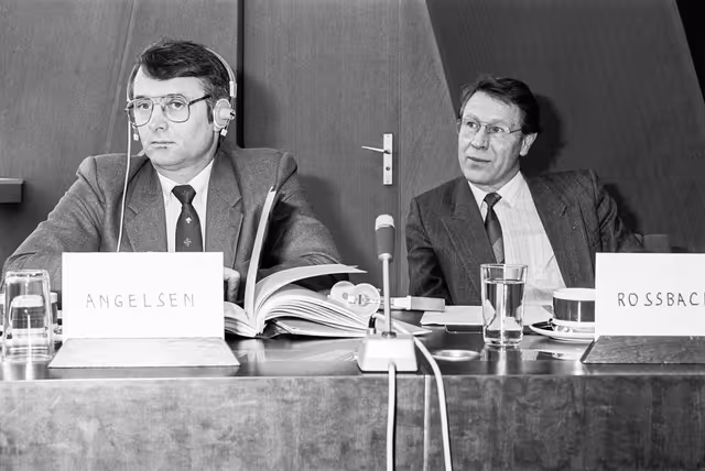 Billede 41: Meeting at the Europan Parliament in Strasbourg in February 1985