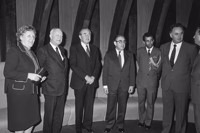 Zdjęcie 43: Visit of Chaim HERZOG, President of Israel at the EP in Strasbourg in February 1985