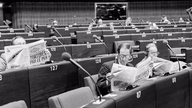 Zdjęcie 4: Plenary Session in Strasbourg in February 1985.